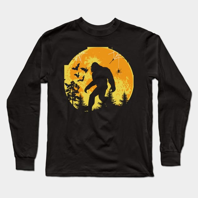awkward bigfoot in the jungle Long Sleeve T-Shirt by Nomad ART